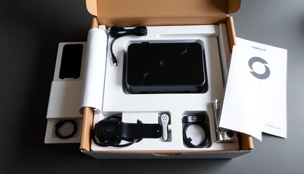 Formuler device open box