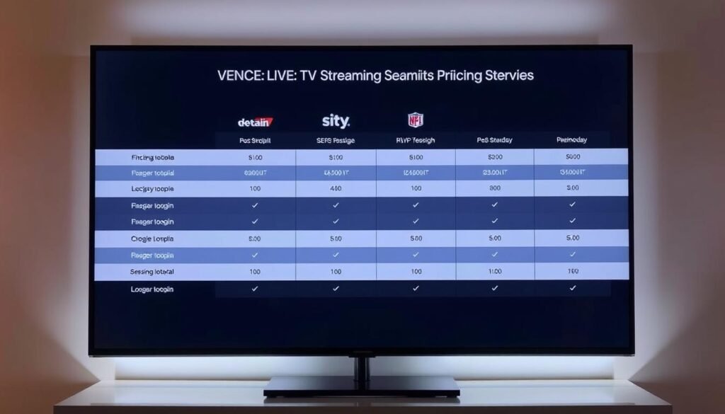 Live TV Streaming Service Pricing Comparison