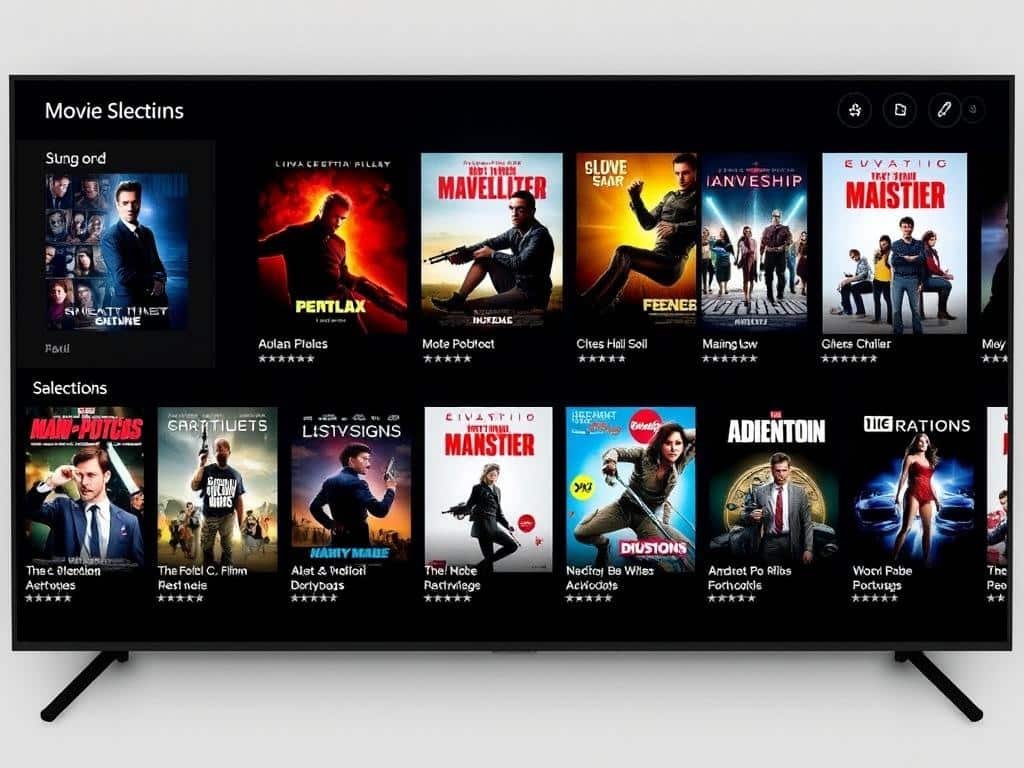 Atlas Pro ONTV movie selection interface